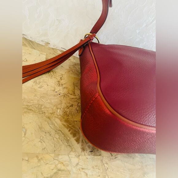Coach Red metallic rust leather Crossbody Bag - Picture 9 of 12